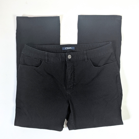 Chaps Denim - Chaps | Straight Leg Mid Rise Black Jeans